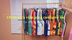 Haysandy 20 PCS Kids Dress Up Vest Community Helper Costumes Kids Role Play Career Cosplay Clothes for Toddlers Pretend and Play Halloween Costume Doctor Police Fireman Construction, Birthday Gifts