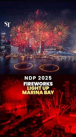 NDP 2025: Fireworks light up Marina Bay | NDP2025 | SG60