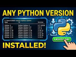 How to Install Python on Windows 11 with Winget | Choose Any Python Version ?