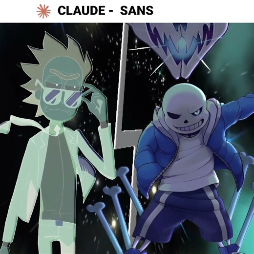 Ai decides who wins Sans Vs Rick🔥 |Undertale|Rickandmorty| #sans #rick #rickandmorty #undertale