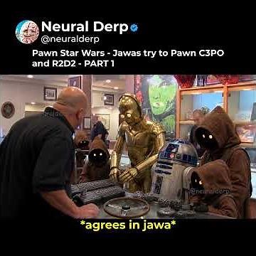 Pawn Star Wars - Jawas take C3PO and R2-D2 to Pawn Stars?! | PART 1 #shorts #starwars #fails