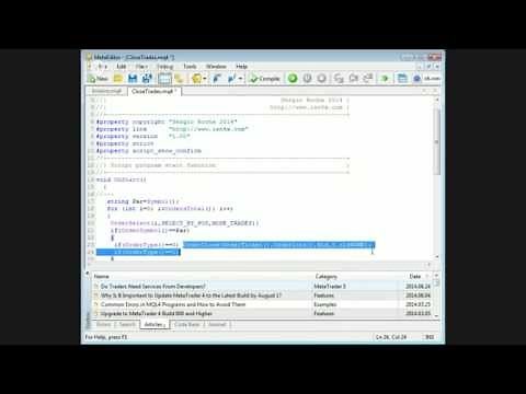 Cómo programar un script que te cierre operaciones en MetaTrader 4
