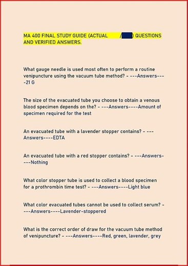 Ma 400 Final Study Guide Actual Questions And Verified Answe video