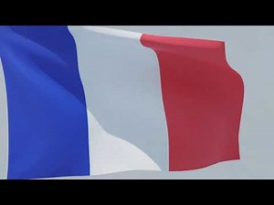 Waving flag of Saint Martin