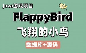 JAVA小游戏---飞翔的小鸟！（附源码 视频教程）高水准JAVA小游戏，满足你的各种游戏需求，带你手把手开发游戏_Java_Java项目_Java基础_J