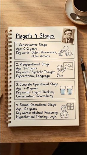 Piaget ke 4 stages 🔥 CTET/UPTET ke liye must. Subscribe karo 📖