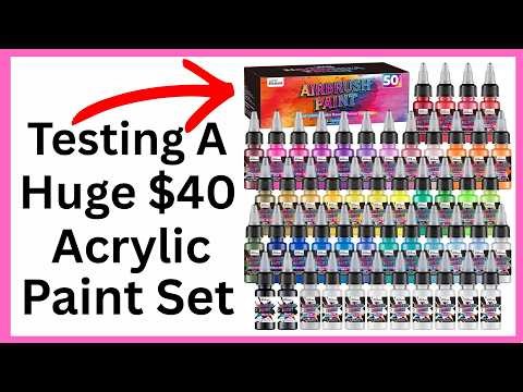 Testing A Huge $40 Acrylic Paint Set - Amazon