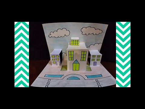 Ciudad con técnica pop up.