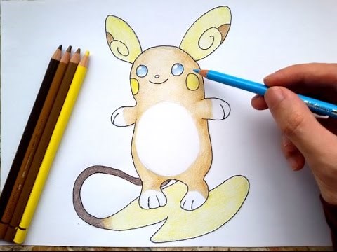 How to draw Raichu Alola Form | Pokemon