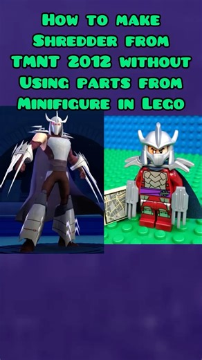 How to make Shredder from TMNT 2012 without using parts from minifigure in Lego