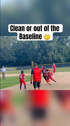 What’s the call here? Safe or Out of the Baseline? 🤔