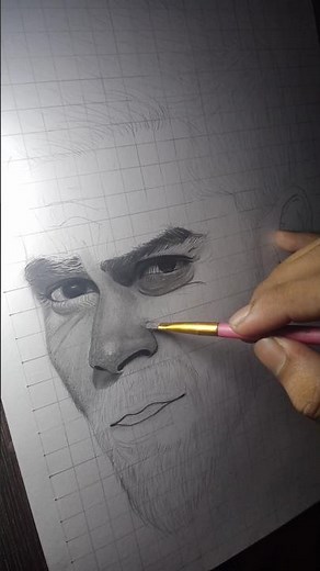 Virat Kohli Face Grid Tips #shorts #viratkohli #art