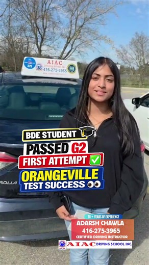 "🚗🎉 How She ACEd G2 Road Test on the FIRST TRY with AIAC Driving School + her BDE Course Success!"