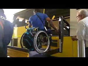 Accessible transportation Bus in Dubai for person with disability