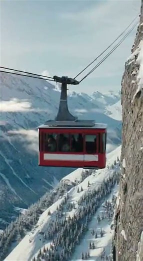 Cable Car SNAPS During Snowstorm | AI Simulation #shorts #shocking