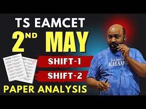 TS Eamcet-2025 2nd MAY Shift-1 | Shift-2 Paper Analysis. #Eamcetpaperanalysis.