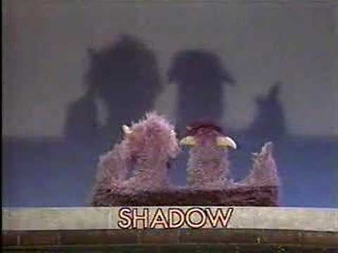 Classic Sesame Street - The 2-headed Monster sees its SHADOW