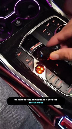 BMW Start Button Replace With M-Power Logo Button
