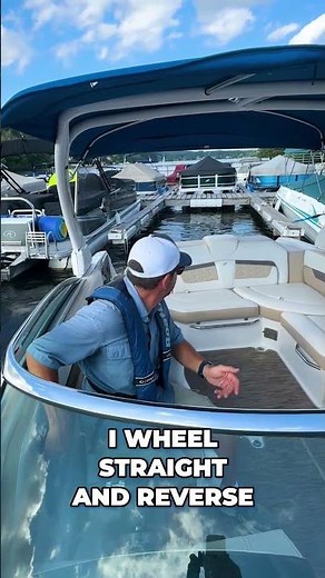 How To Back an I/O Boat into a Port Side Slip: Bridge Marina Boating Tip #shorts