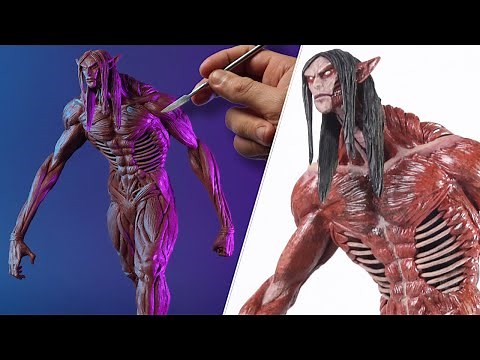 Sculpting EREN Founding Titan (Final Form) | Attack On Titan [ Shingeki No Kyojin ]