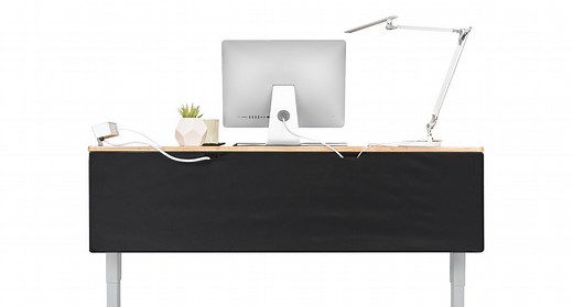 Modesty Panel with Wire Management | UPLIFT Desk
