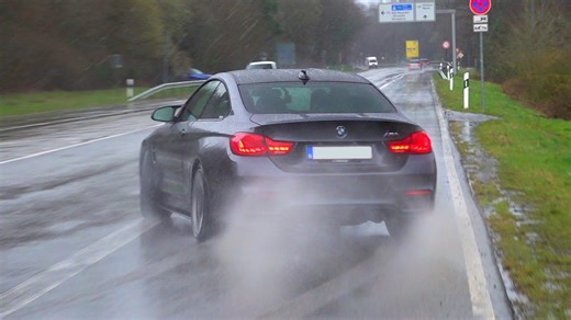 BMW M4 F82 Launch in the Rain