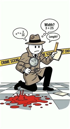 The Blood Spatter Math #forensics #science #csi#stickman #comics#physics