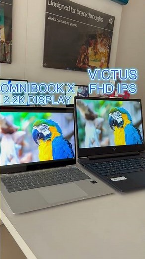 FHD IPS DISPLAY vs 2.2K DISPLAY(HP OMNIBOOK X vs HP VICTUS) #hp #gamingcomputer #hpsmart