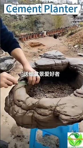 Epic DIY Cement Planter 🌿