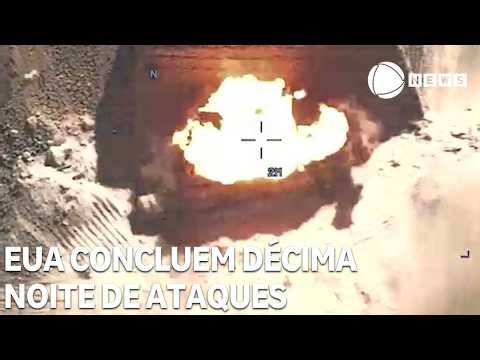 US concludes tenth consecutive night of strikes against targets in Iran
