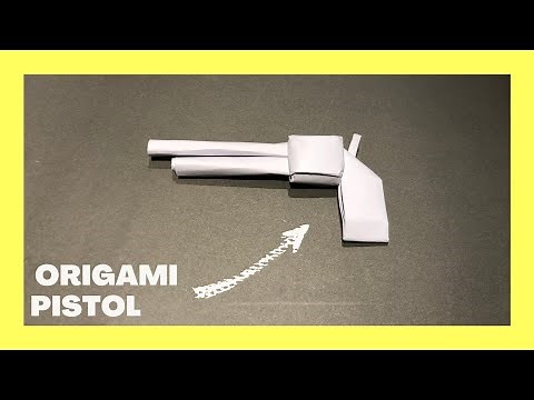 How to make a Paper Gun Pistol | Easy Origami Gun Pistol Tutorial