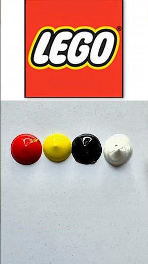 Mixing LEGO Colors – Red + Yellow + White + Black! 🧱