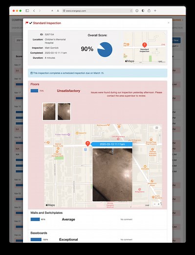 Custom Mobile Cleaning Inspection Software | OrangeQC