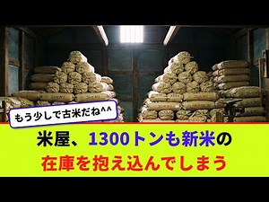 米屋、1300トンも新米の在庫を抱え込んでしまう【2chまとめ】【2chスレ】【5chスレ】