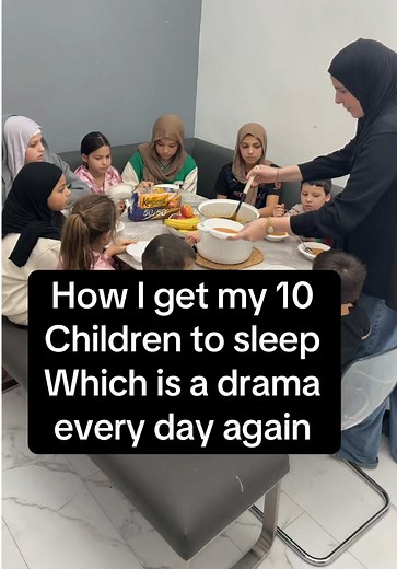 Bedtime routine as a young mother with 10 children aged 4 till 15 day in my life with a large family #muslim#grwm#routine#bedtime#fyp