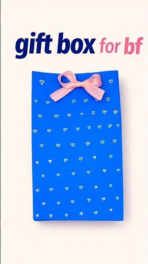 Gift Box for Boyfriend 🎁 | DIY Paper Gift Box Idea | Easy Handmade Gift for BF #shorts