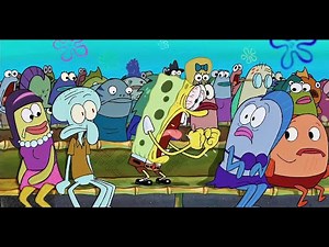 Spongebob celebrates his managerial loss