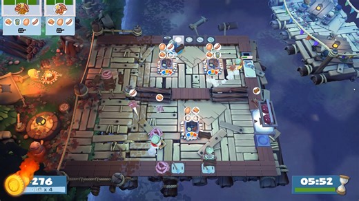 世界第一！﻿【overcooked2】篝火3-4 4644【胡闹厨房2】