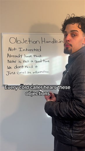 These 5 objections show up on almost every cold call. Master them and your close rate jumps. #coldcalling #salestips #sales #coldcalls #b2bsales