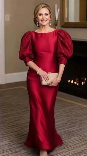 Puff Sleeve Mother of the Bride Dresses | Stylish & Sophisticated Wedding Outfits