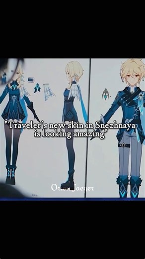Travelers will get a new skin in Snezhnaya #genshinimpact #genshin #shorts