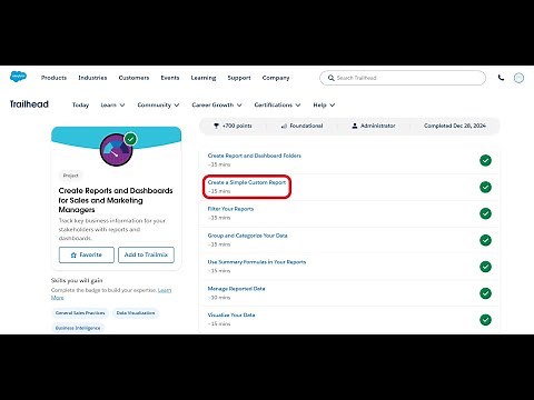 Create a Simple Custom Report | Create Reports and Dashboards for Sales and Marketing Managers