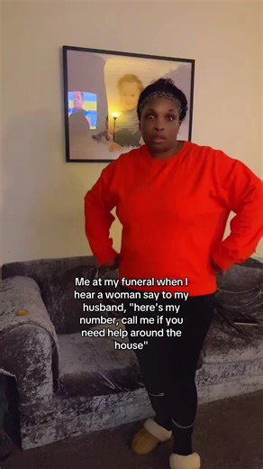 Hilarious Funeral Scenario: A Wife's Witty Afterlife