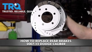 How to Replace Rear Brakes 2007-12 Dodge Caliber