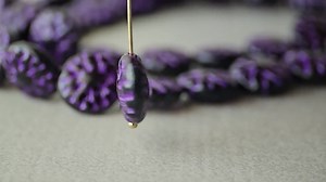 Purple Dahlia Czech Glass Flower Bead 14mm 6 Beads - Etsy