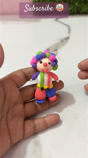 Cute Joker Figure | Clay Art#clayart #clay #craft #diy