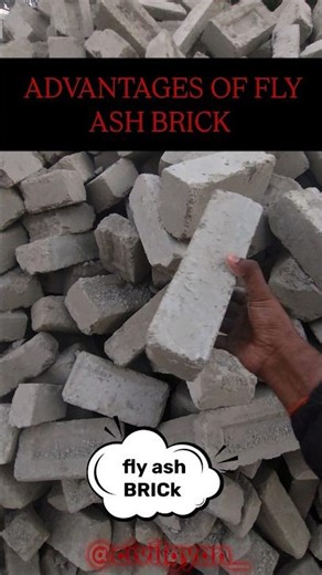 what is fly ash brick , The advantages of fly ash BRICk #civilgyan_8 #civilgyan_ #virel #trend #reel