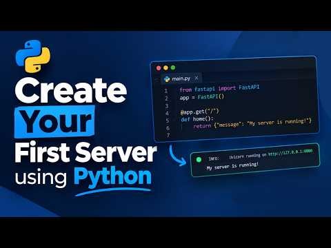 How to Create Your Own Server with Python & FastAPI 🚀 | Beginner Tutorial
