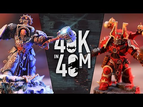 World Eaters Look to Maim, Kill, Burn Space Wolves. Warhammer 40k in 40m