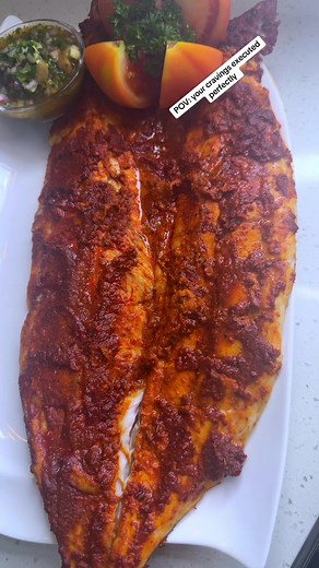 Cravings satisfied #ovenroastfish #dahdone @Karibbean Flavours | Baked Fish In Oven